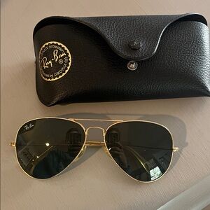 Ray-Ban Classic Gold Frame Sunglasses